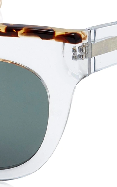 Shop Kate Young Nikki Cat-eye Sunglasses In White