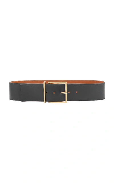 Shop Maison Boinet Exclusive Leather Waist Belt In Black