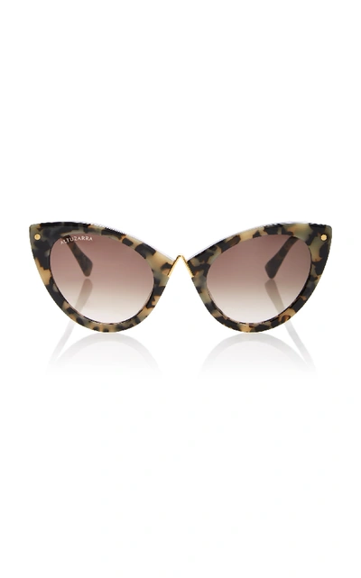 Shop Altuzarra Sunglasses Tortoiseshell Acetate Cat-eye Sunglasses In Black