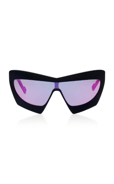Shop Pawaka Duabelas Oversized Aviator-style Acetate Sunglasses In Pink