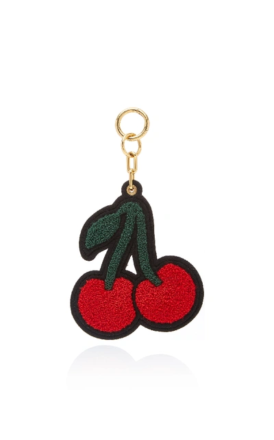 Shop Chaos Exclusive Exclusive Cherry Cotton-terry Keychain In Red