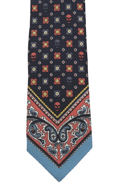 Shop Alexander Mcqueen Paisley-print Silk-faille Tie