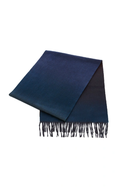 Shop Begg & Co Large Reversible Cashmere Scarf In Multi