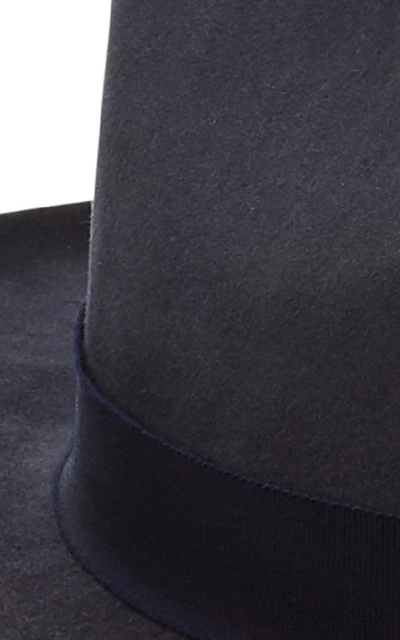 Shop Nick Fouquet Exclusive Coyote Rocks Fedora In Navy