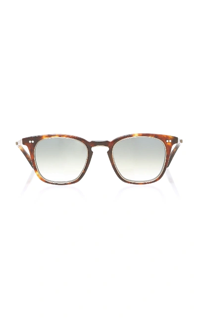 Shop Mr Leight Getty S Square-frame Sunglasses In Brown