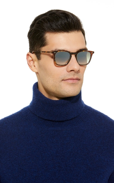 Shop Mr Leight Getty S Square-frame Sunglasses In Brown