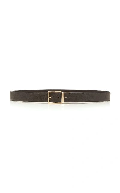 Shop Bally Astor Adjustable Black Leather Belt