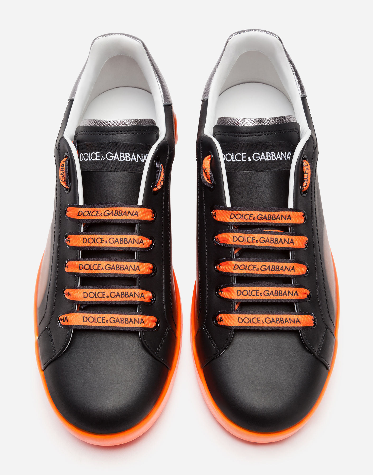 black and orange dolce gabbana sneakers