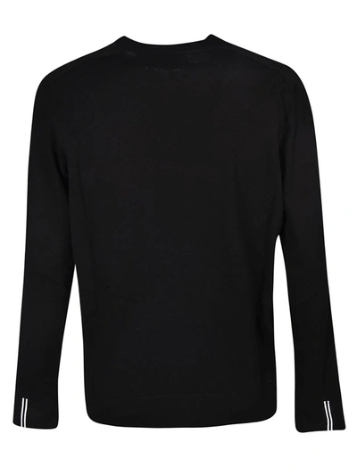 Shop Stone Island Logo Patch Sweatshirt In Nero