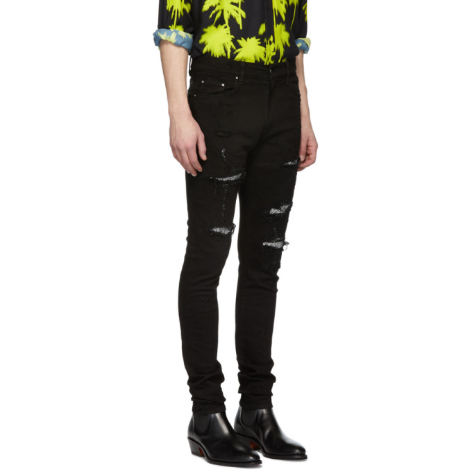 amiri zebra jeans