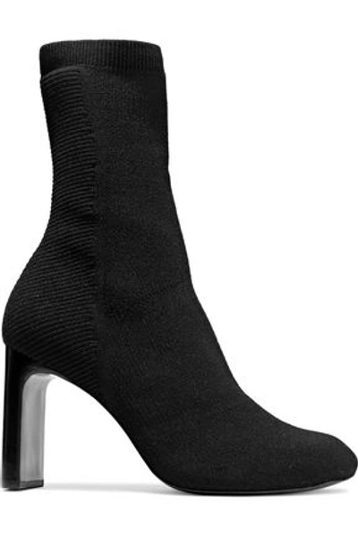 Shop Rag & Bone Woman Ellis Stretch-knit Sock Boots Black