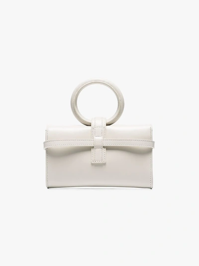 Shop Complet White Valery Micro Envelope Leather Belt Bag In Ecru