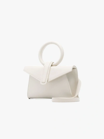 Shop Complet White Valery Micro Envelope Leather Belt Bag In Ecru