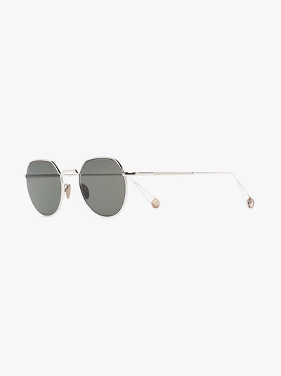Shop Ahlem 22k Gold-plated Place Dauphine Sunglasses In Green