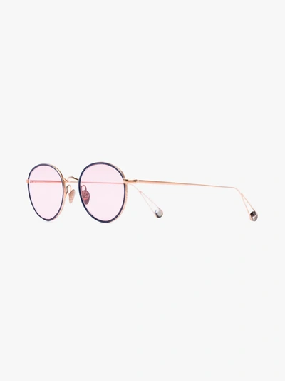 Shop Ahlem 22k Rose Gold-plated Place De L'opéra Sunglasses In Pink