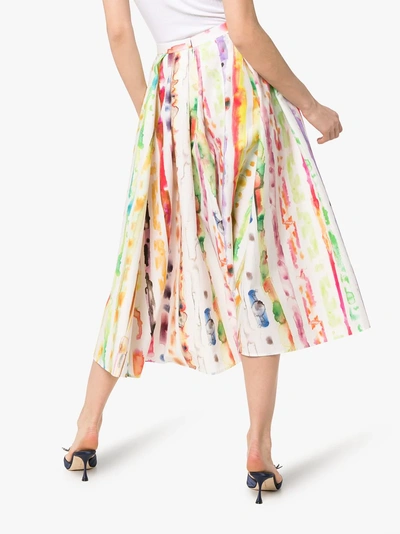 Shop Rosie Assoulin Rock Mit Wasserfarben-print In Multicolour