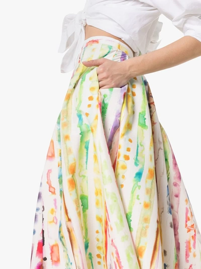 Shop Rosie Assoulin Rock Mit Wasserfarben-print In Multicolour