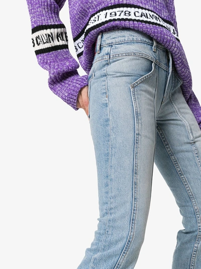 Shop Adaptation Rider Cropped Skinny Jeans In Blue