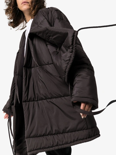 Shop Ambush Rescue Vest V-neck Layered Puffer Jacket In Black