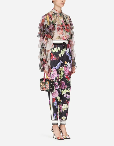 Shop Dolce & Gabbana Printed Silk Shirt In Floral Print