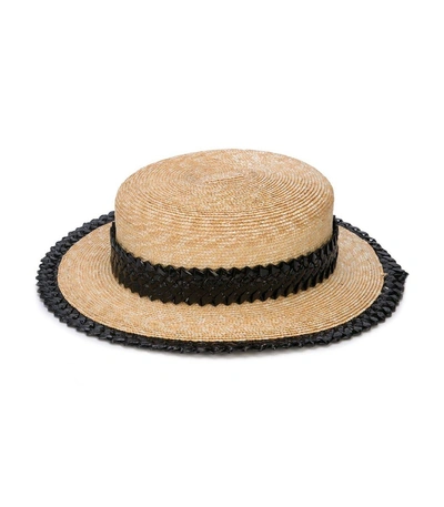 Shop Gigi Burris Millinery Agnes Straw Hat In Brown
