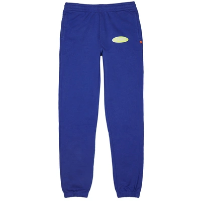 Shop Off-white Blue Logo Cotton Sweatpants