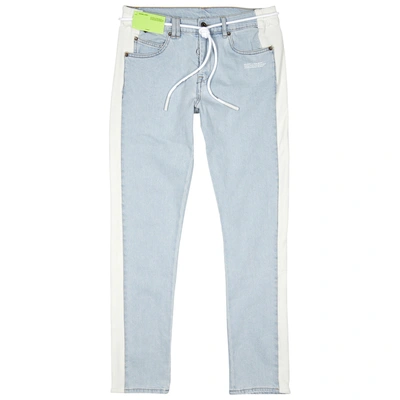 Shop Off-white Light Blue Slim-leg Jeans
