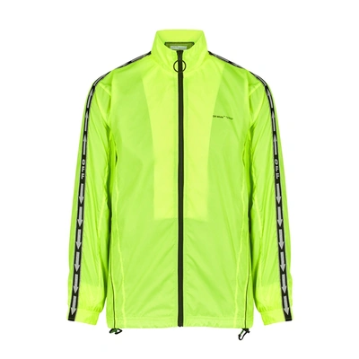 Shop Off-white Neon Yellow Shell Jacket
