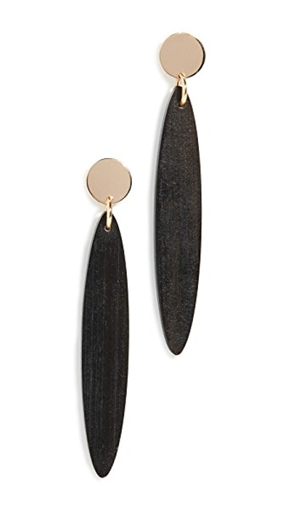 Shop Sophie Monet The Navona Earrings In Ebony