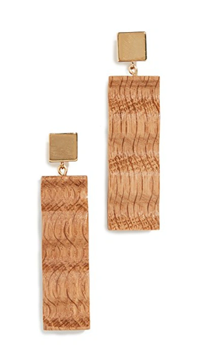 Shop Sophie Monet The Ripple Earrings In White Oak