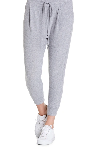 Shop Michael Stars Jenna Cropped Joggers In Htr.grey