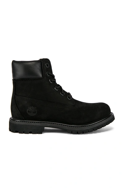 Shop Timberland 6" Premium Boot In Black Nubuck