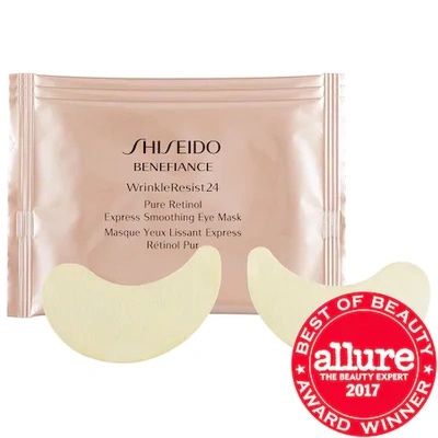 Shop Shiseido Benefiance Wrinkleresist24 Pure Retinol Express Smoothing Eye Mask 3 Packettes X 2 Sheets