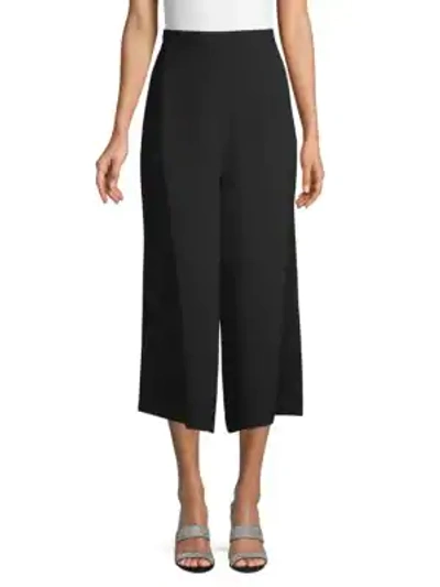 Shop Andrew Gn Wide-leg Cropped Pants In Black