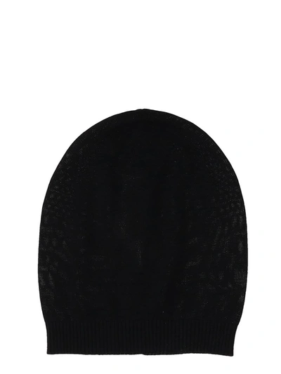 Shop Rick Owens Medium Hat Black Cotton Cap