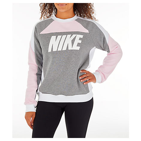 nike sportswear colorblocked fleece sweatshirt