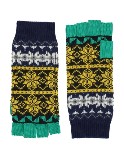 Shop Burberry Gloves In Yellow