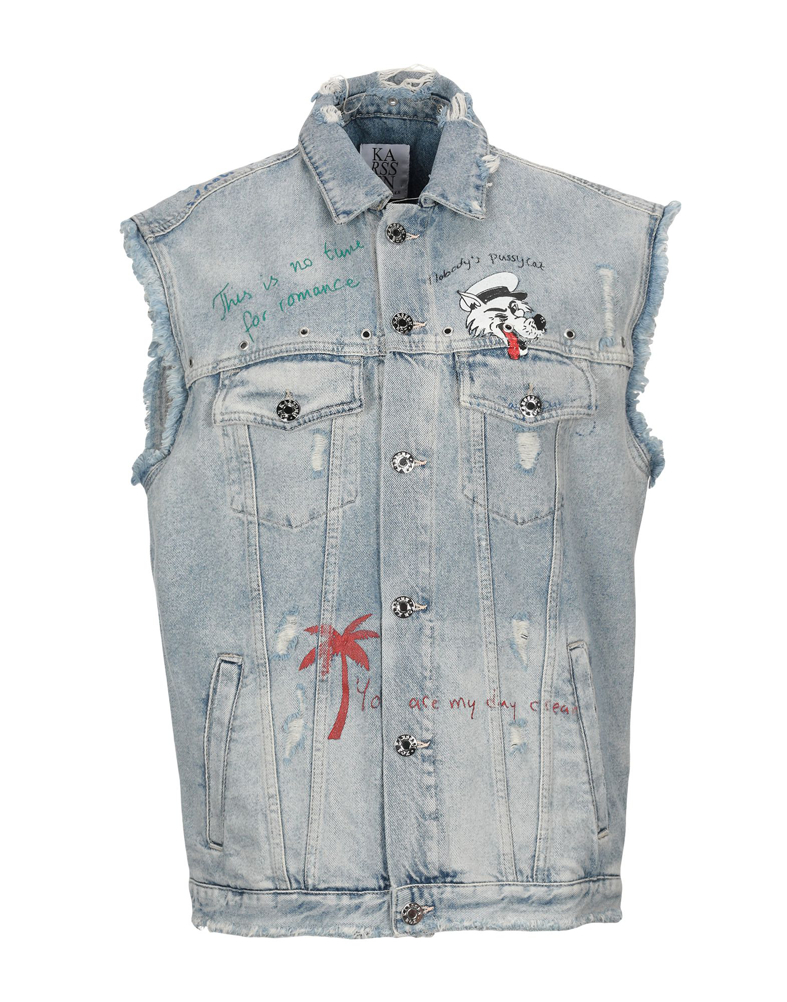 torn denim jacket