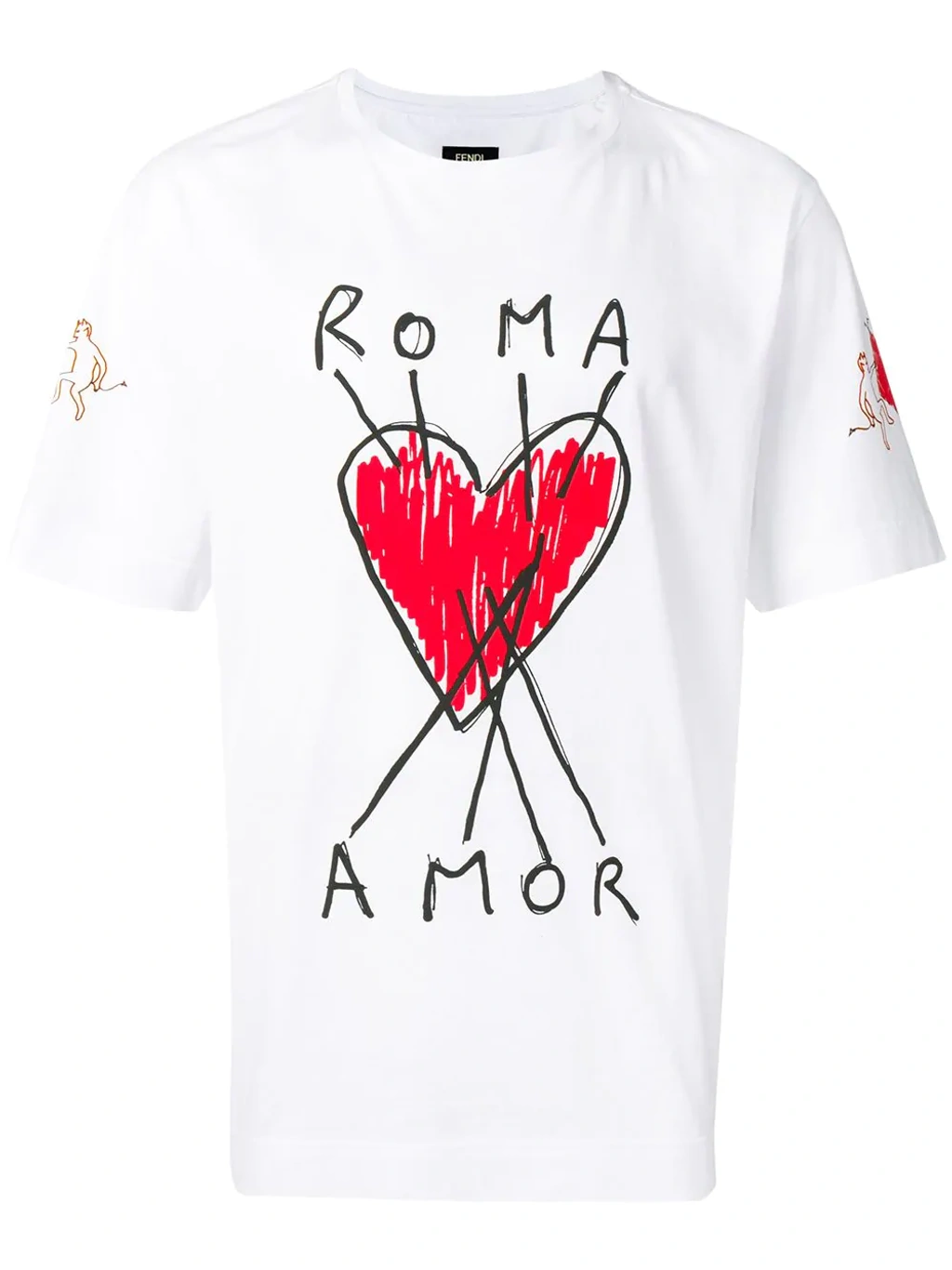 Fendi roma amor t shirt hotsell