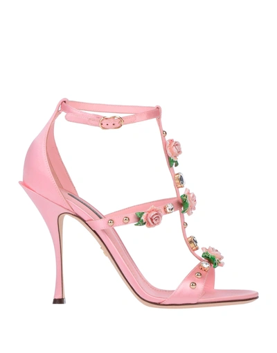 Shop Dolce & Gabbana Sandals In Pink