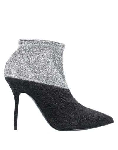 Shop Pierre Hardy Ankle Boots In Silver