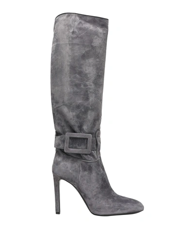 Roger Vivier Boots In Grey