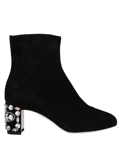 Shop Dolce & Gabbana Woman Ankle Boots Black Size 6 Lambskin