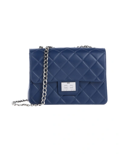 Shop Designinverso Handbags In Dark Blue