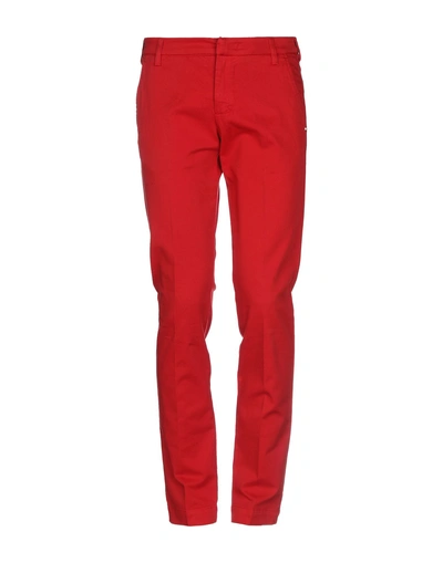 Shop Entre Amis Casual Pants In Brick Red