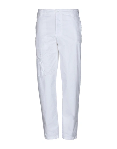 Shop Armani Exchange Casual Pants In White