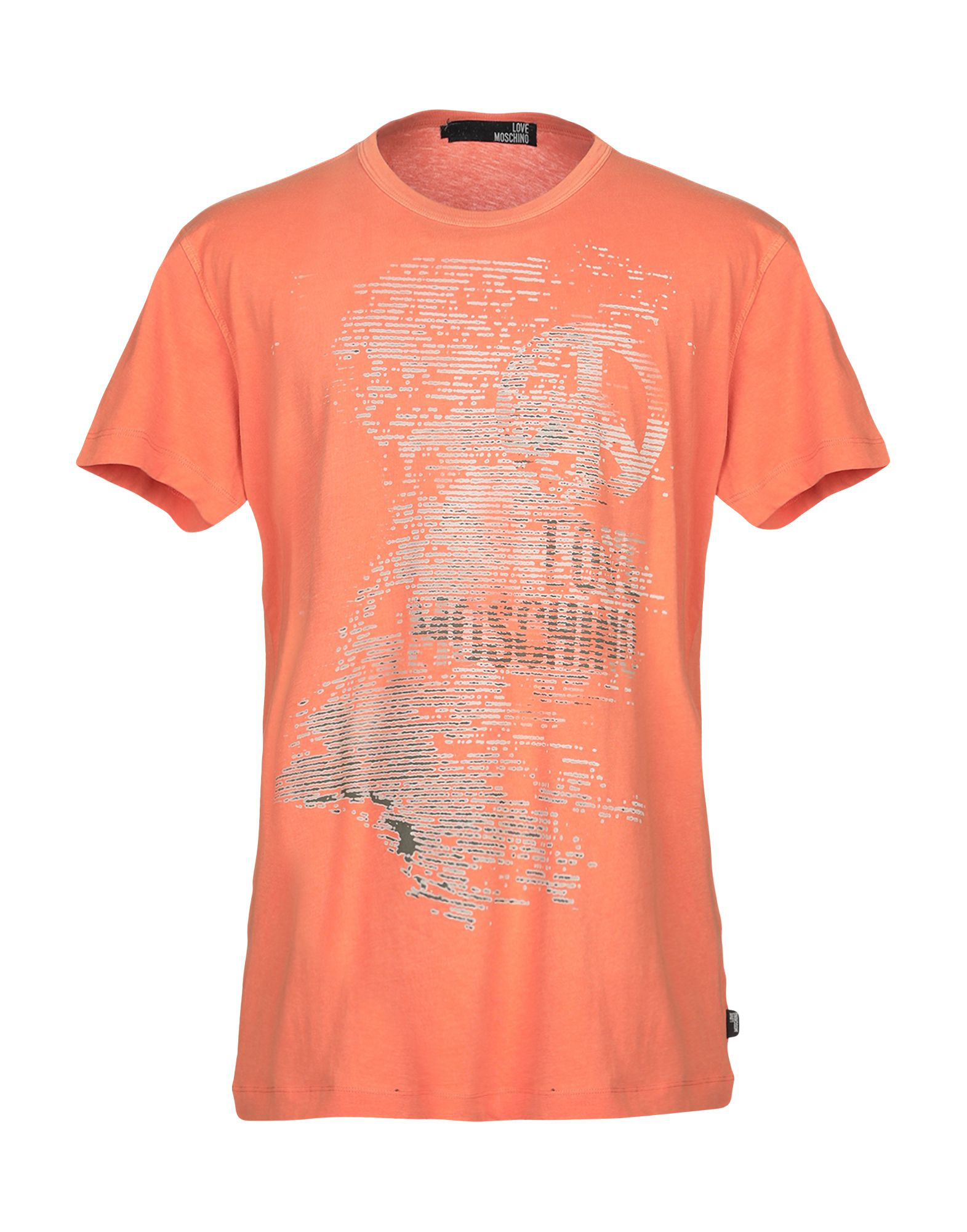 Love Moschino T-shirts In Orange | ModeSens