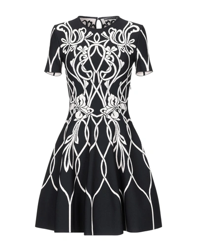 Shop Alexander Mcqueen Short Dresses In Black