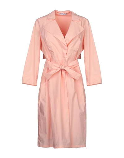 Shop Jil Sander Knee-length Dress In Salmon Pink