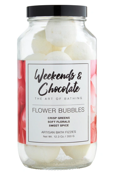 Shop Weekends & Chocolate Flower Bubbles Bath Fizzies